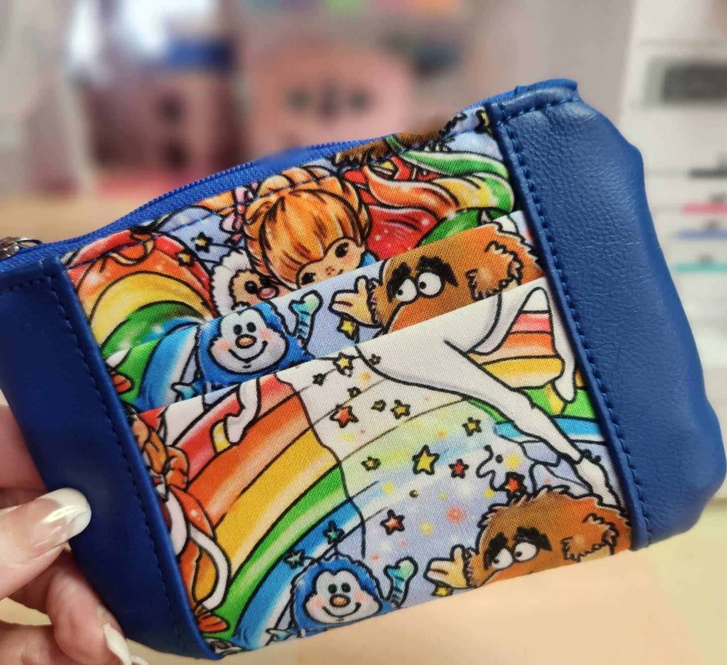 80's Rainbow Friends Zip-Up Cardholder
