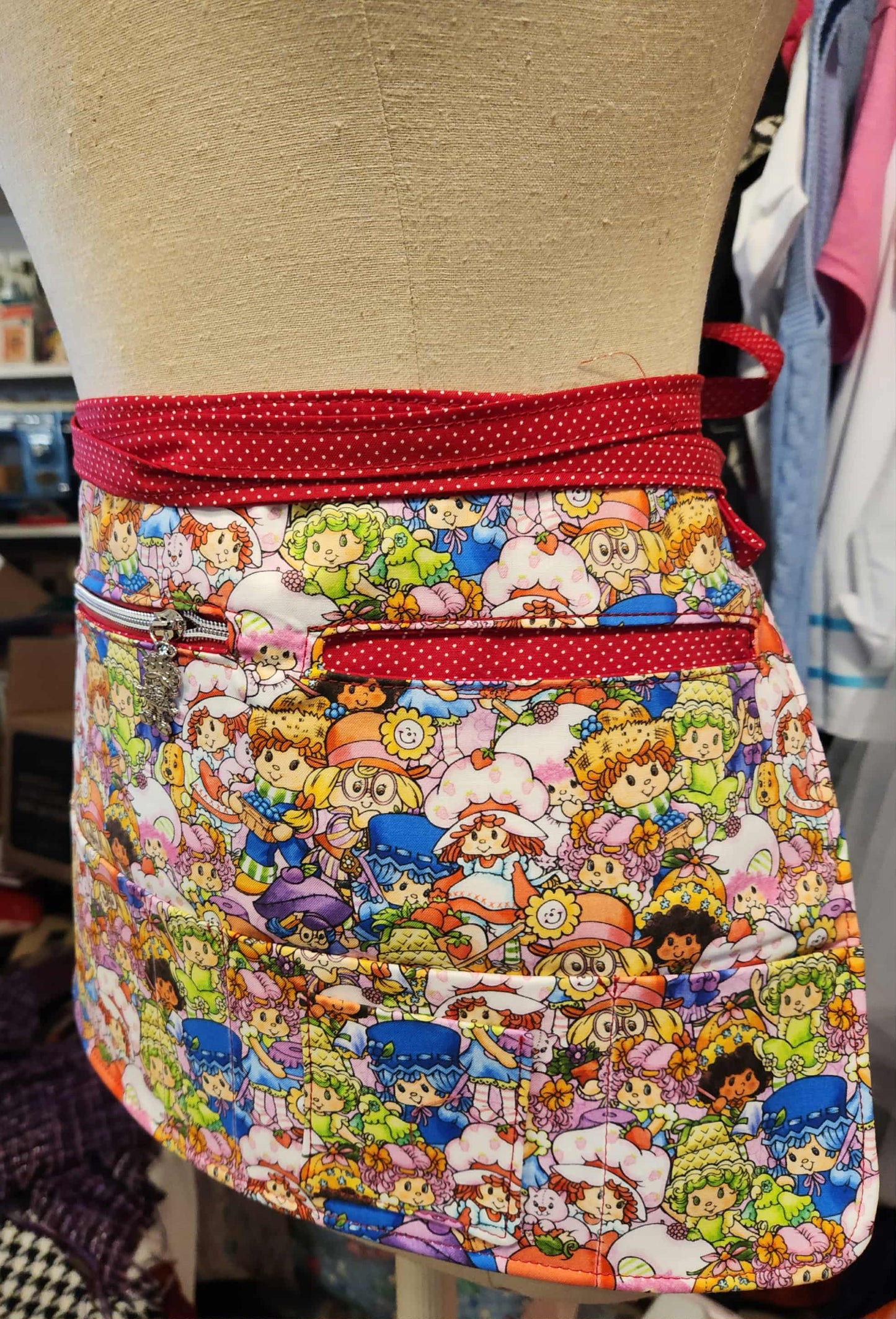 80's Strawberry Friends Vendor, Teacher, Wait Staff Apron!