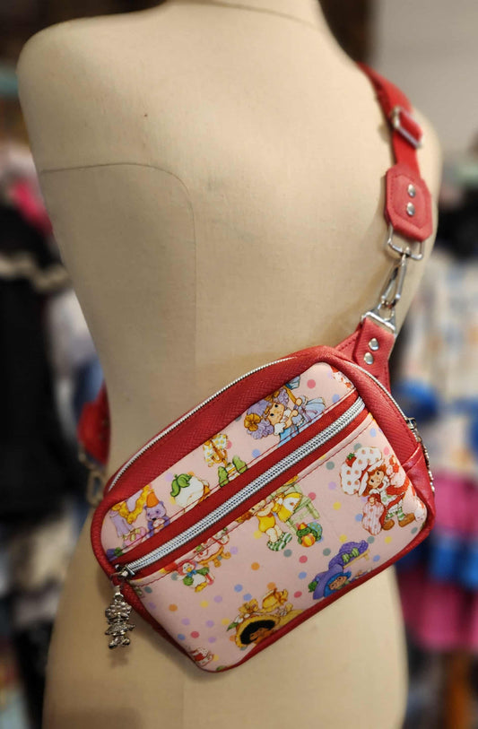 Scented Option! Strawberry Friends Party Dresses Small Sling, Fanny, Hip Pack