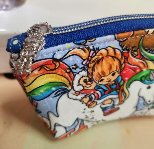 80's Rainbow Friends Squared Zipper Pouch Three Sizes