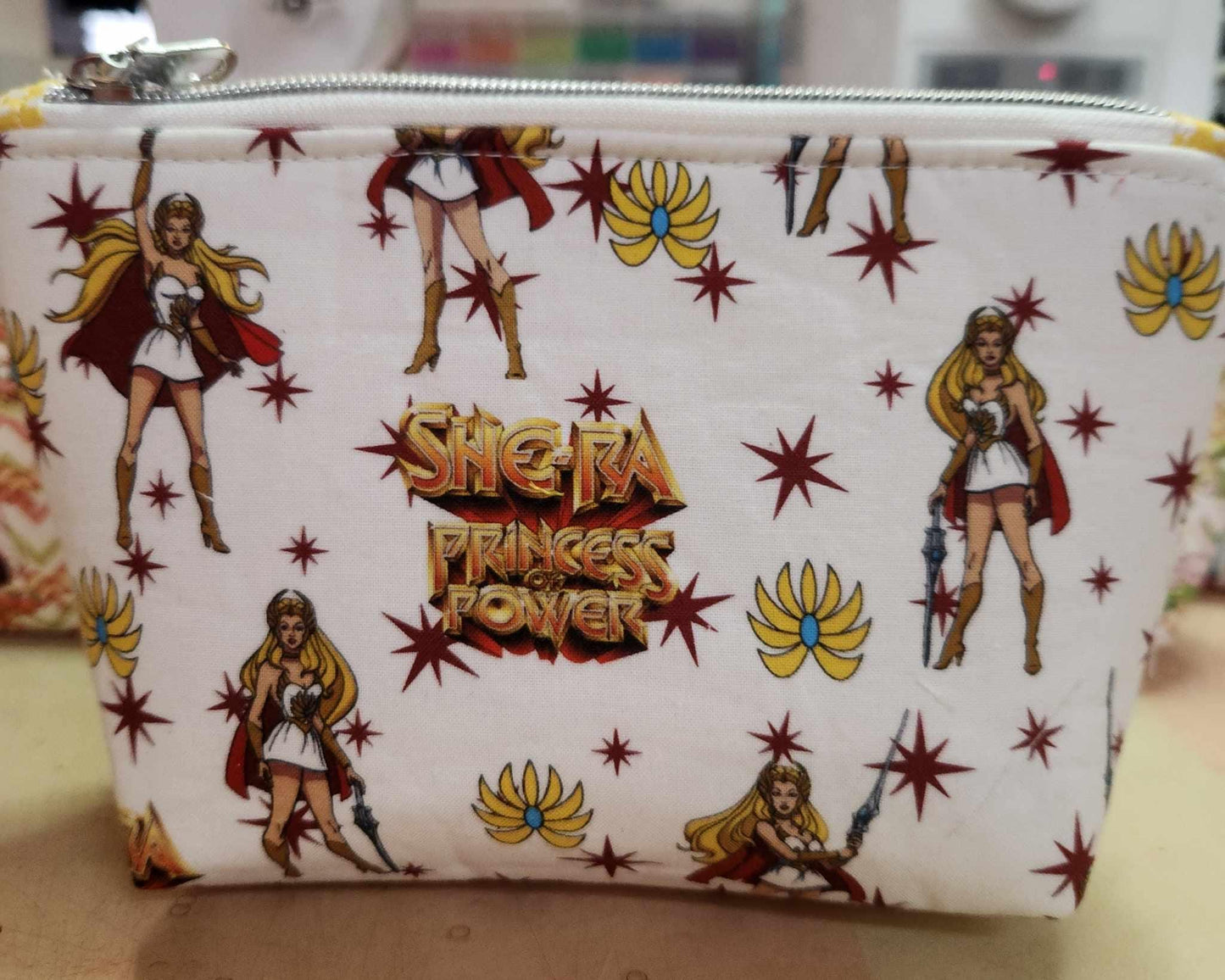 Power Princess Squared Zipper Pouch Three Sizes