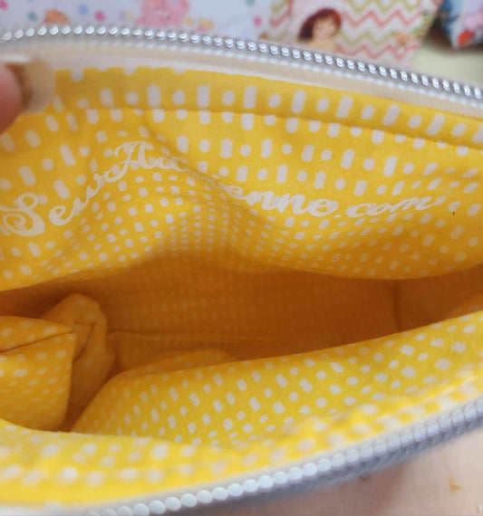 Power Princess Squared Zipper Pouch Two Sizes