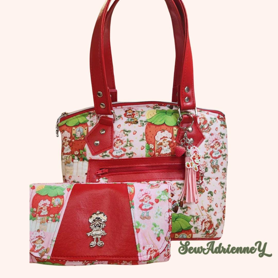 Scented Option! Strawberry Girl Domed Handbag