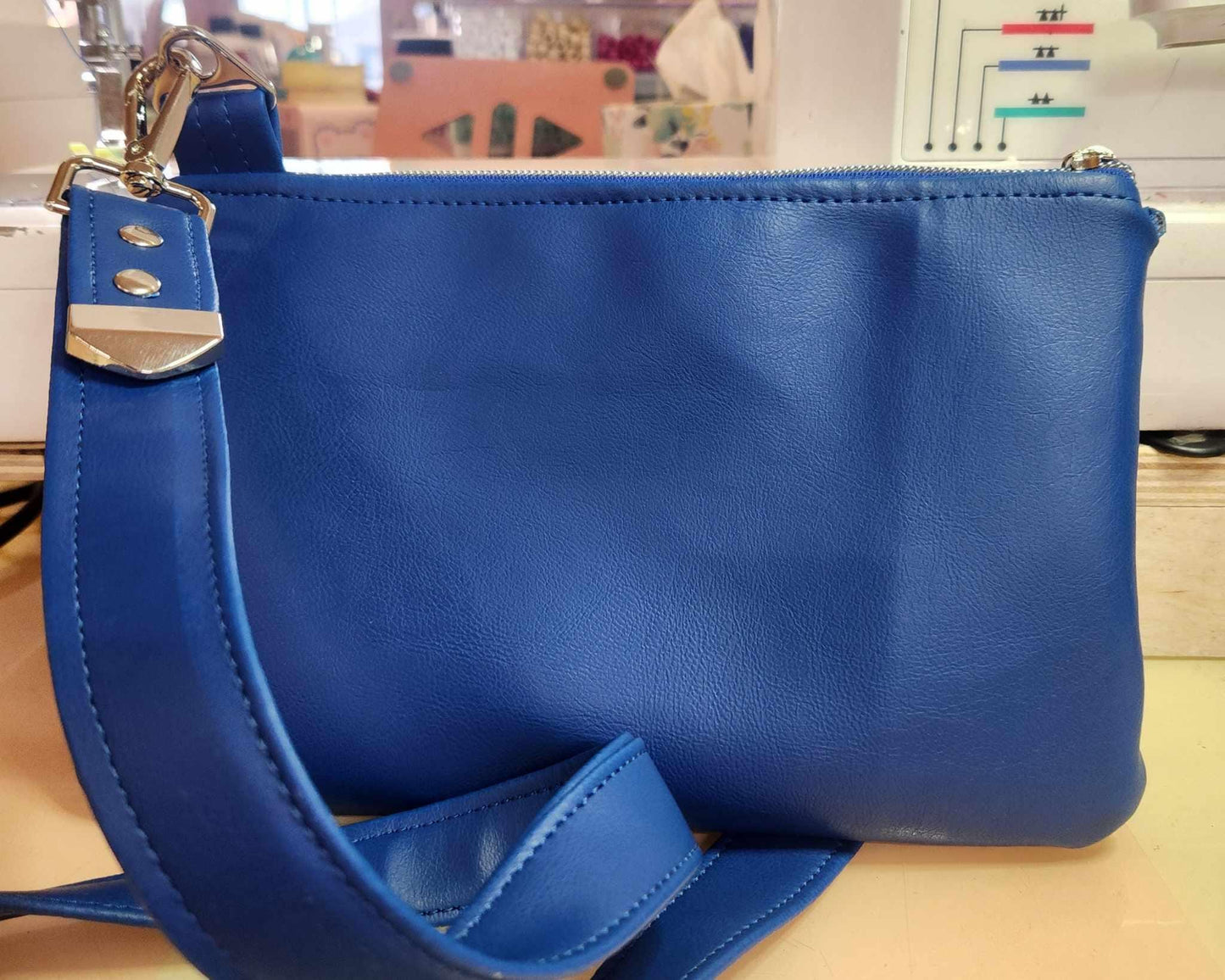 Scented Option! Blueberry Girl Crossbody Zippered Clutch