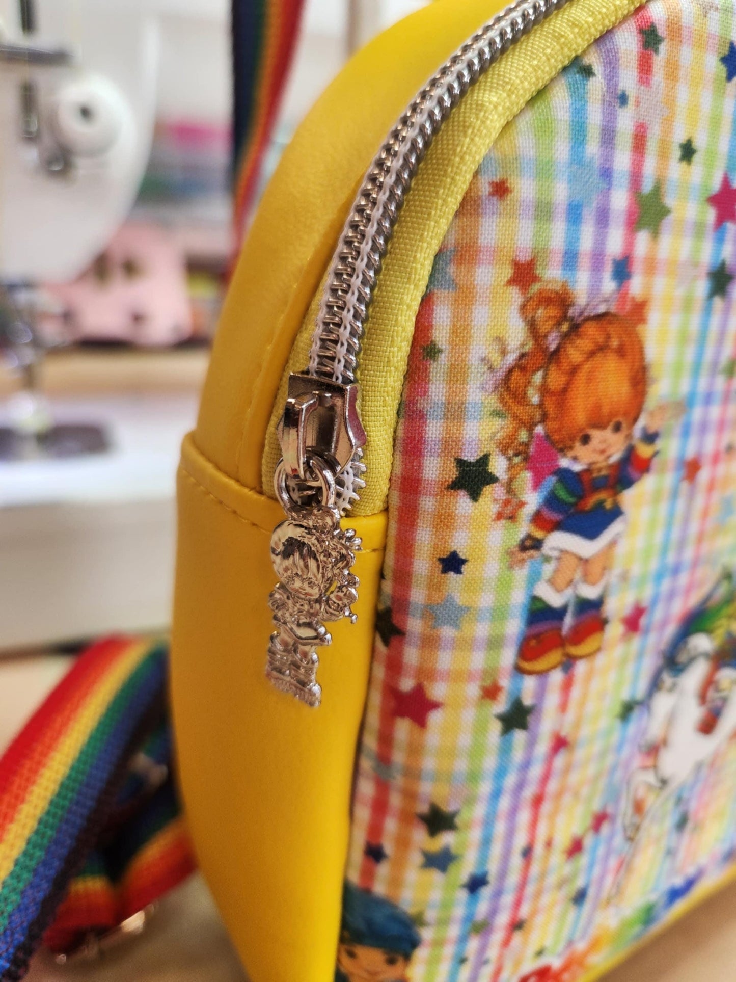 80's Rainbow Girl & Friends Small Backpack Crossbody Slingpack