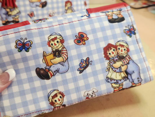 Raggedy Ann & Andy Rag Doll Accordion Wallet