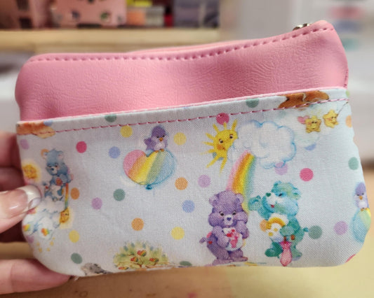 80's Caring Bears Zip-Up Cardholder