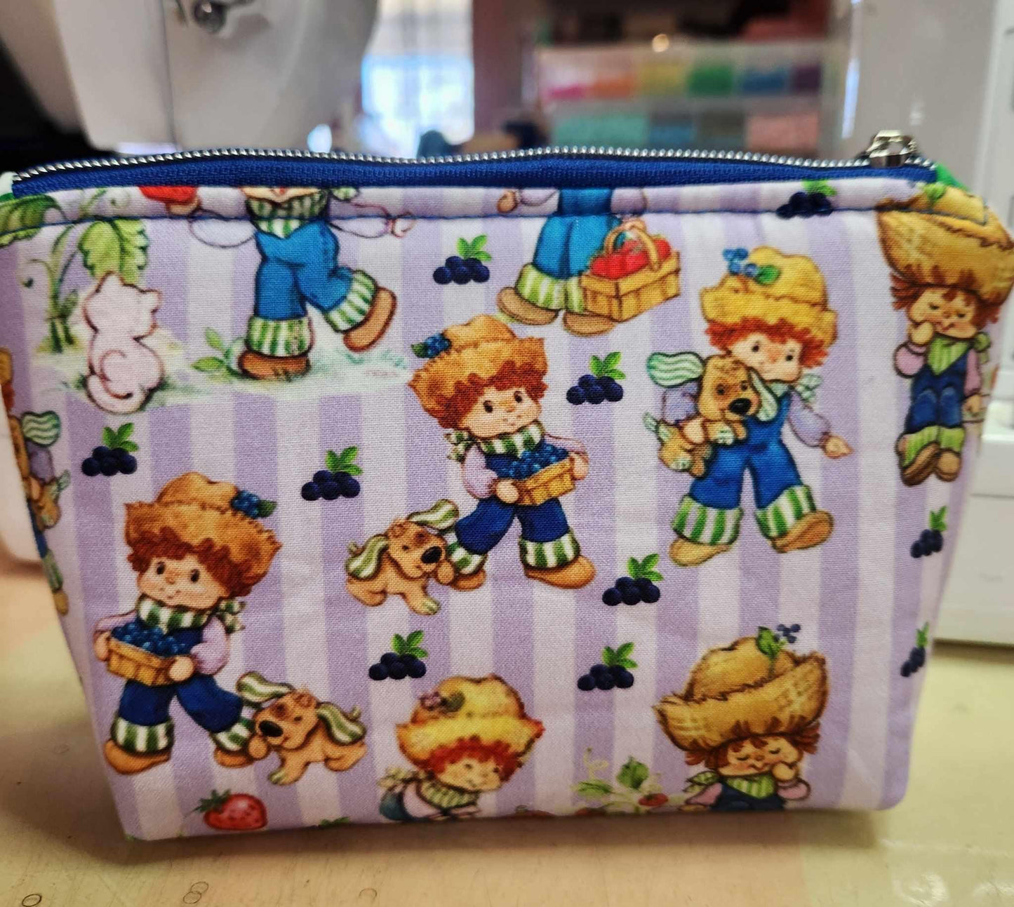 80's Huckleberry Boy Squared Zipper Pouch Three Sizes