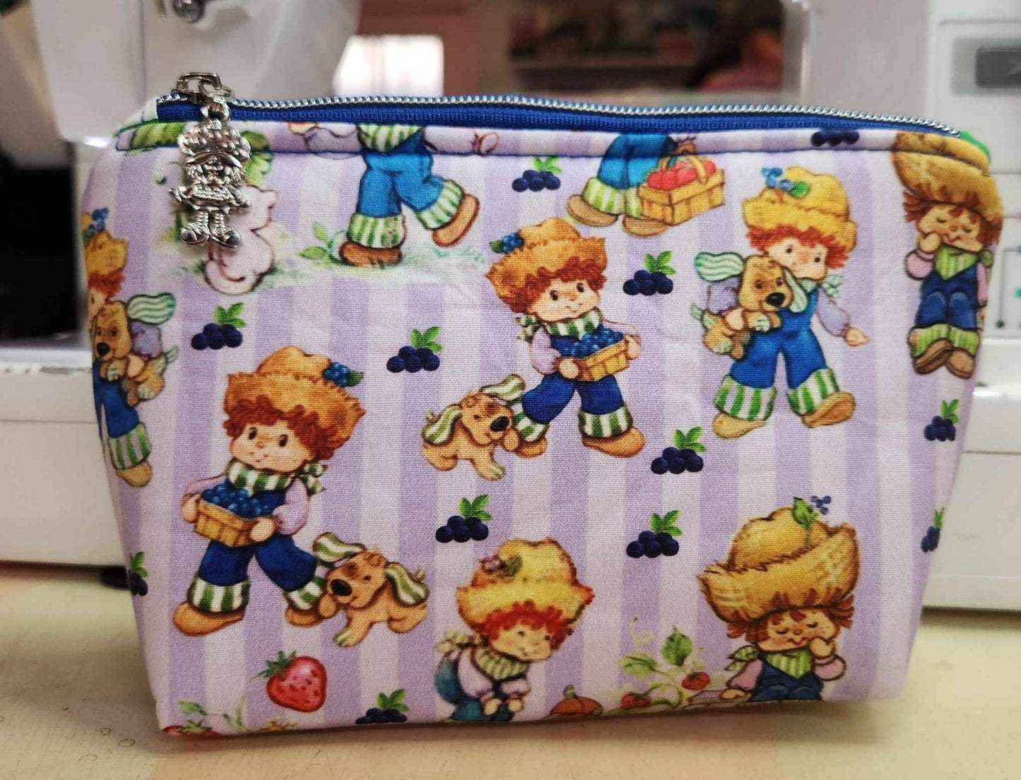 80's Huckleberry Boy Squared Zipper Pouch Three Sizes