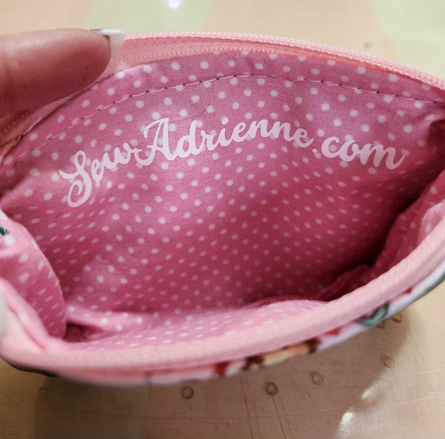 80's Strawberry Girl Zip-Up Cardholder
