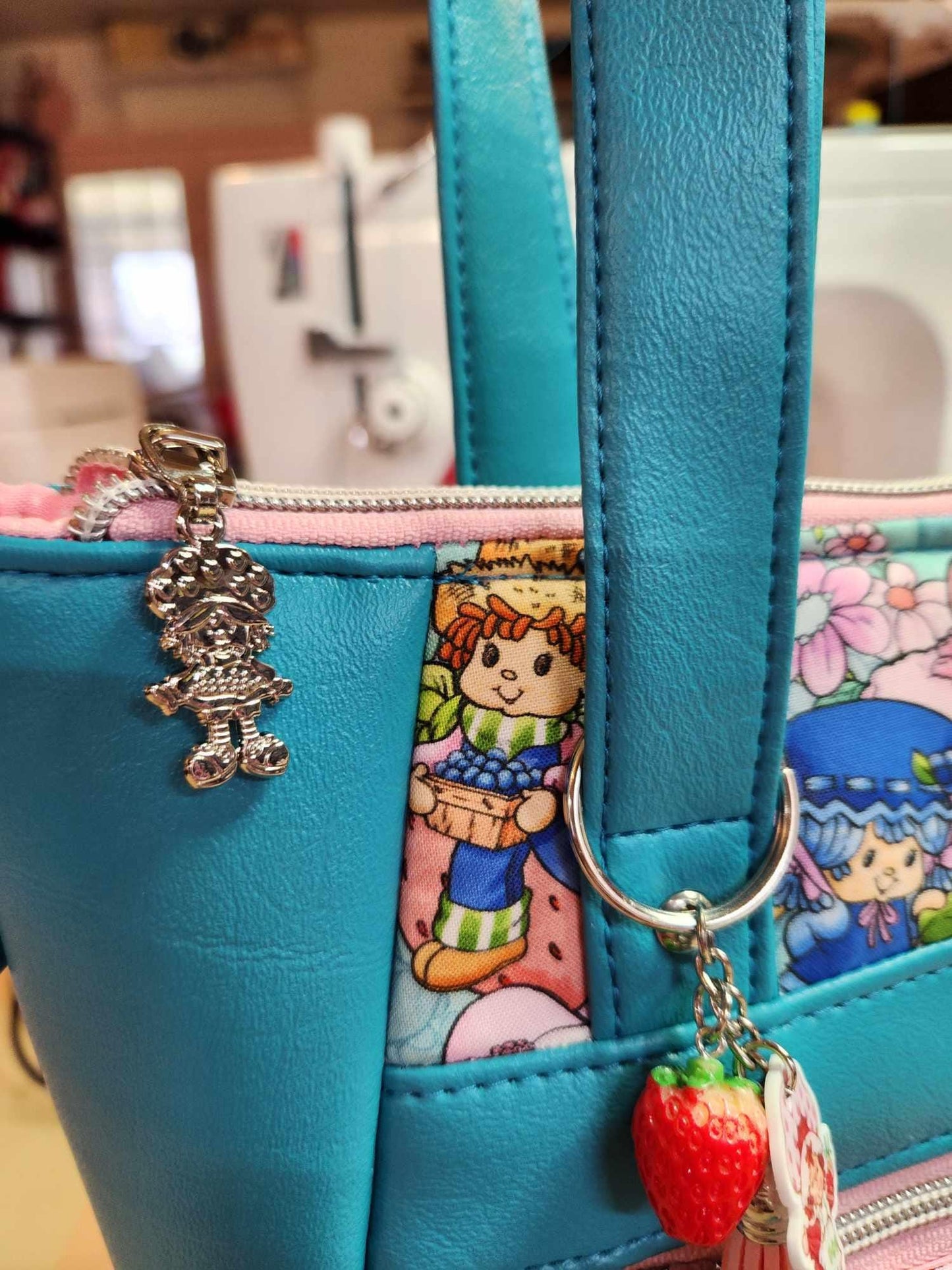 Scented Option! Strawberry Friends Large Handbag