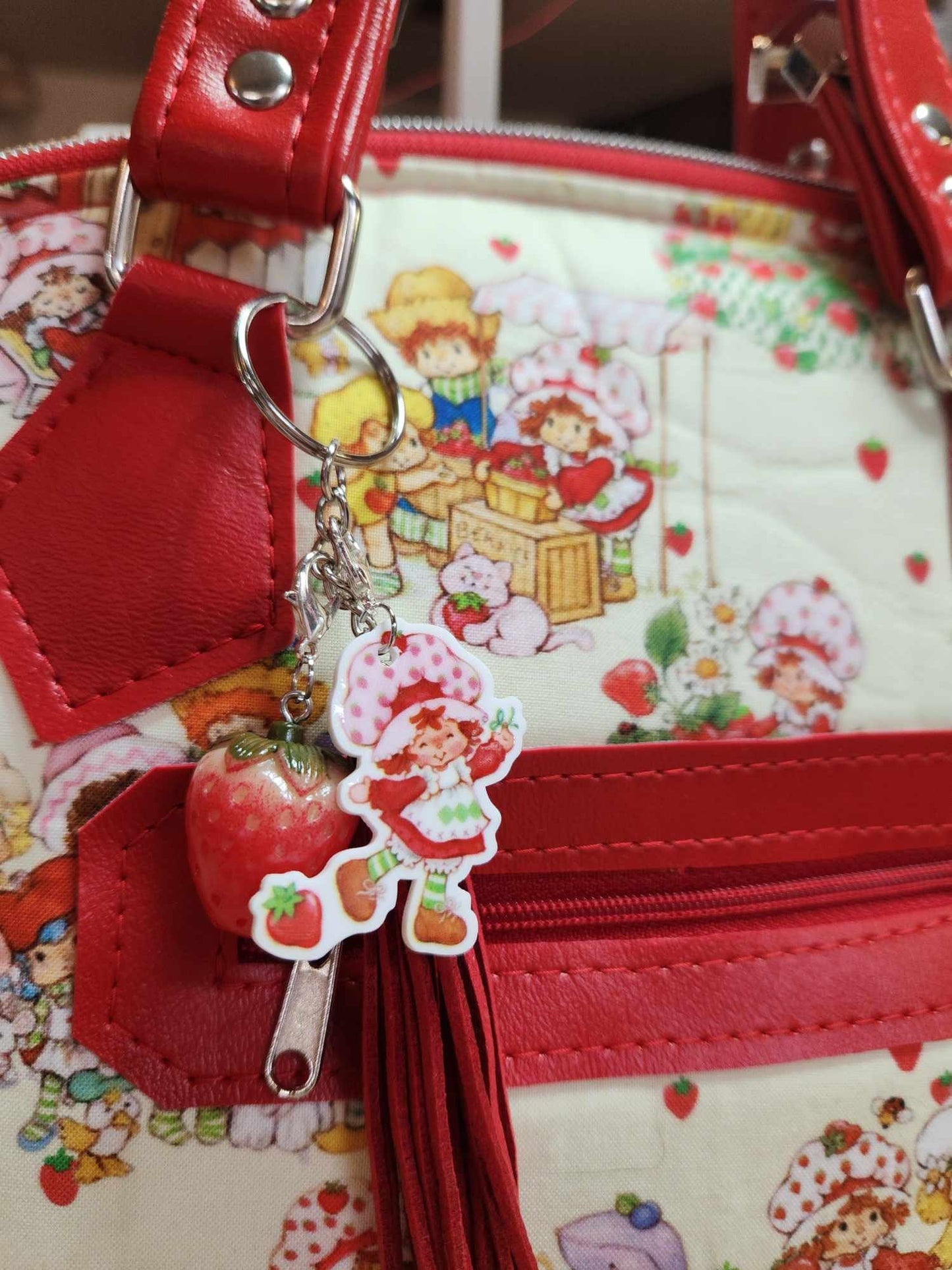 Scented Option! Strawberry Girl Domed Handbag