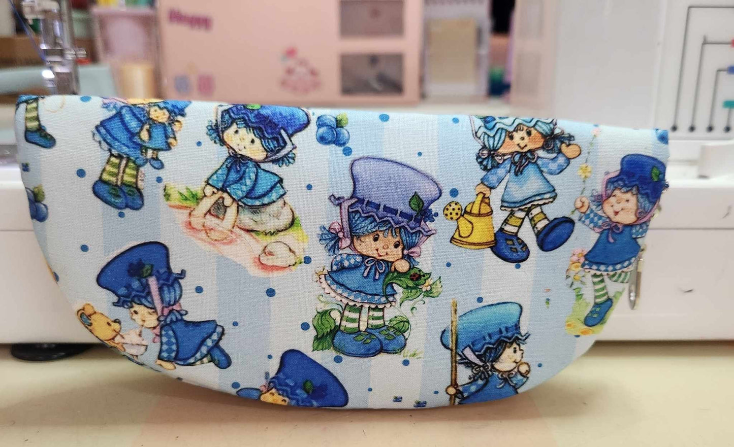 80's Blueberry Girl Zippered Sunglasses Glasses Case