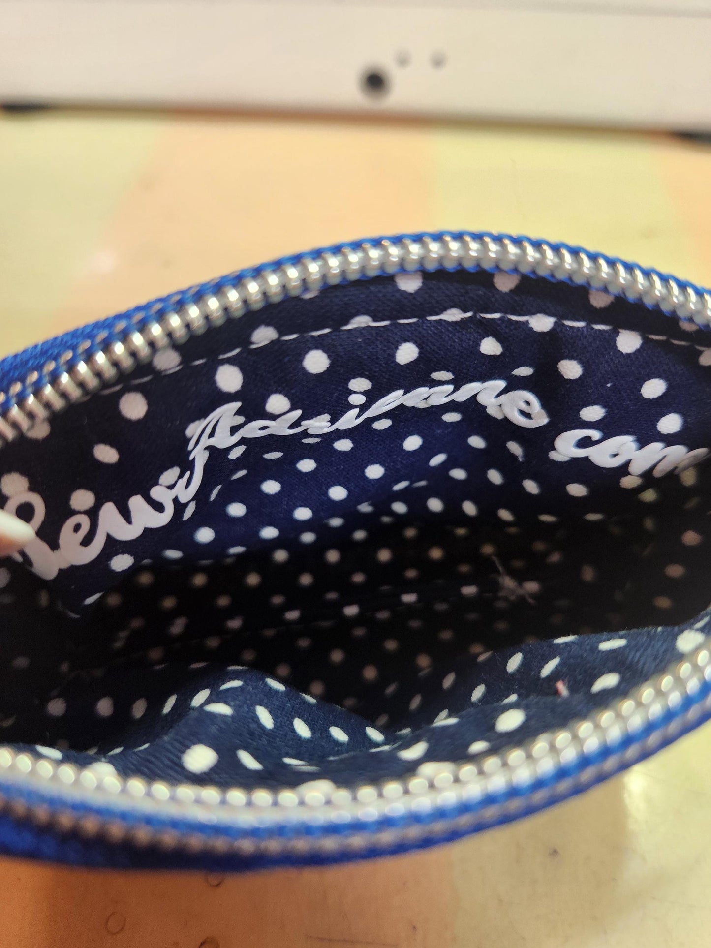 80's Blueberry Girl Squared Zipper Pouch Three Sizes