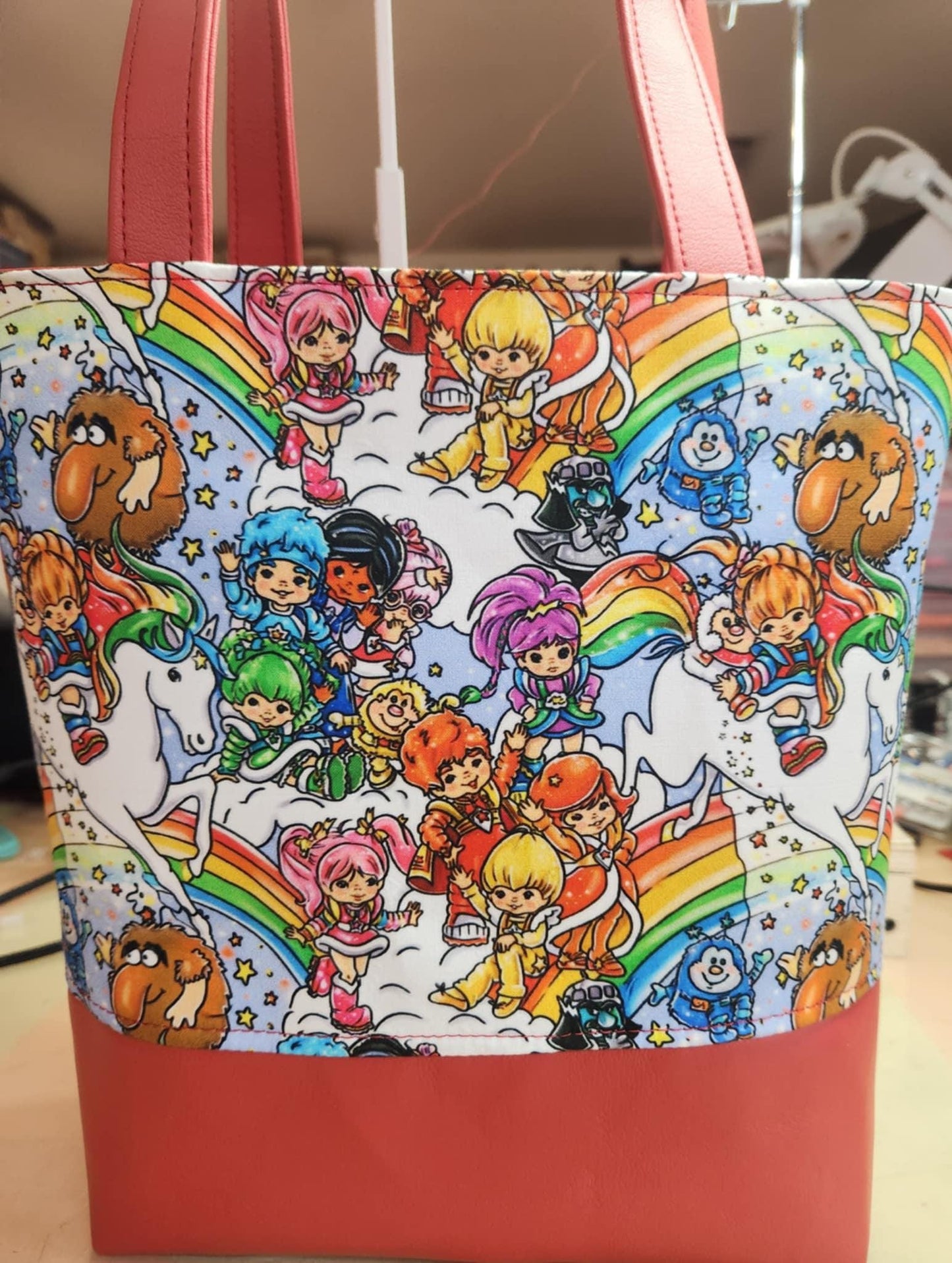 80's Rainbow Girl & Friends Tote Bag