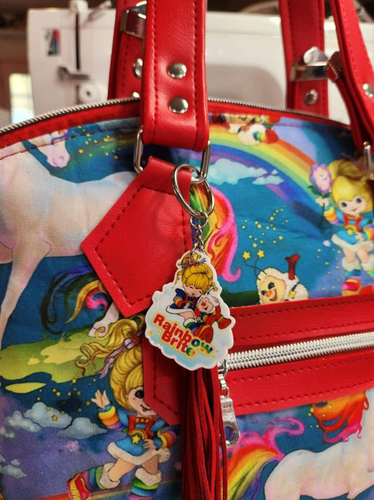 80's Rainbow Girl & Friends Domed Handbag