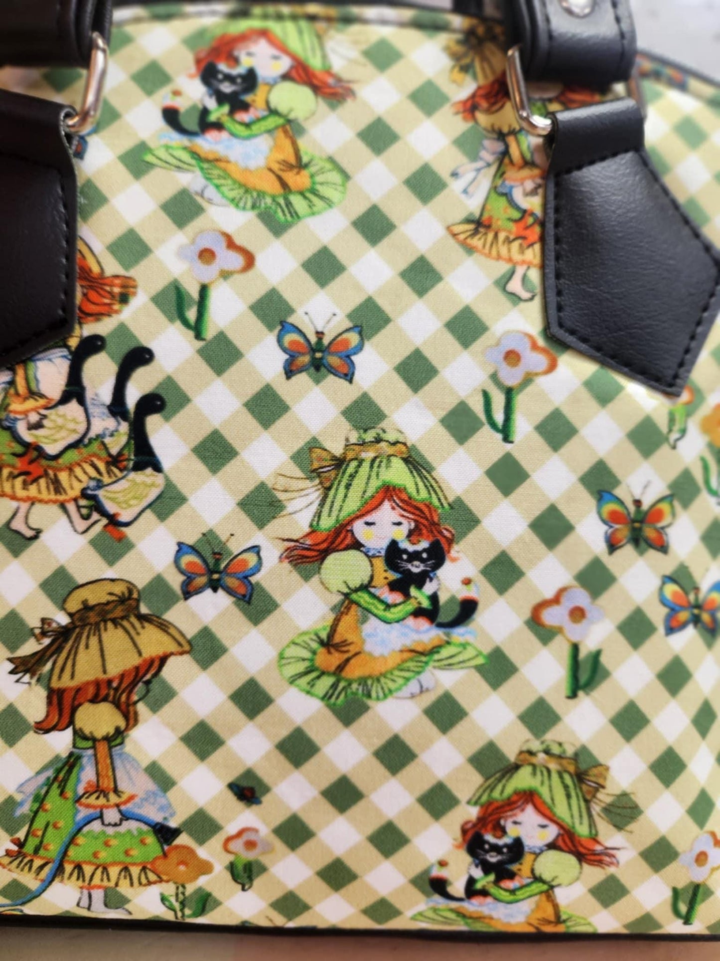 Katie's Patchwork Vintage Sears Domed Handbag