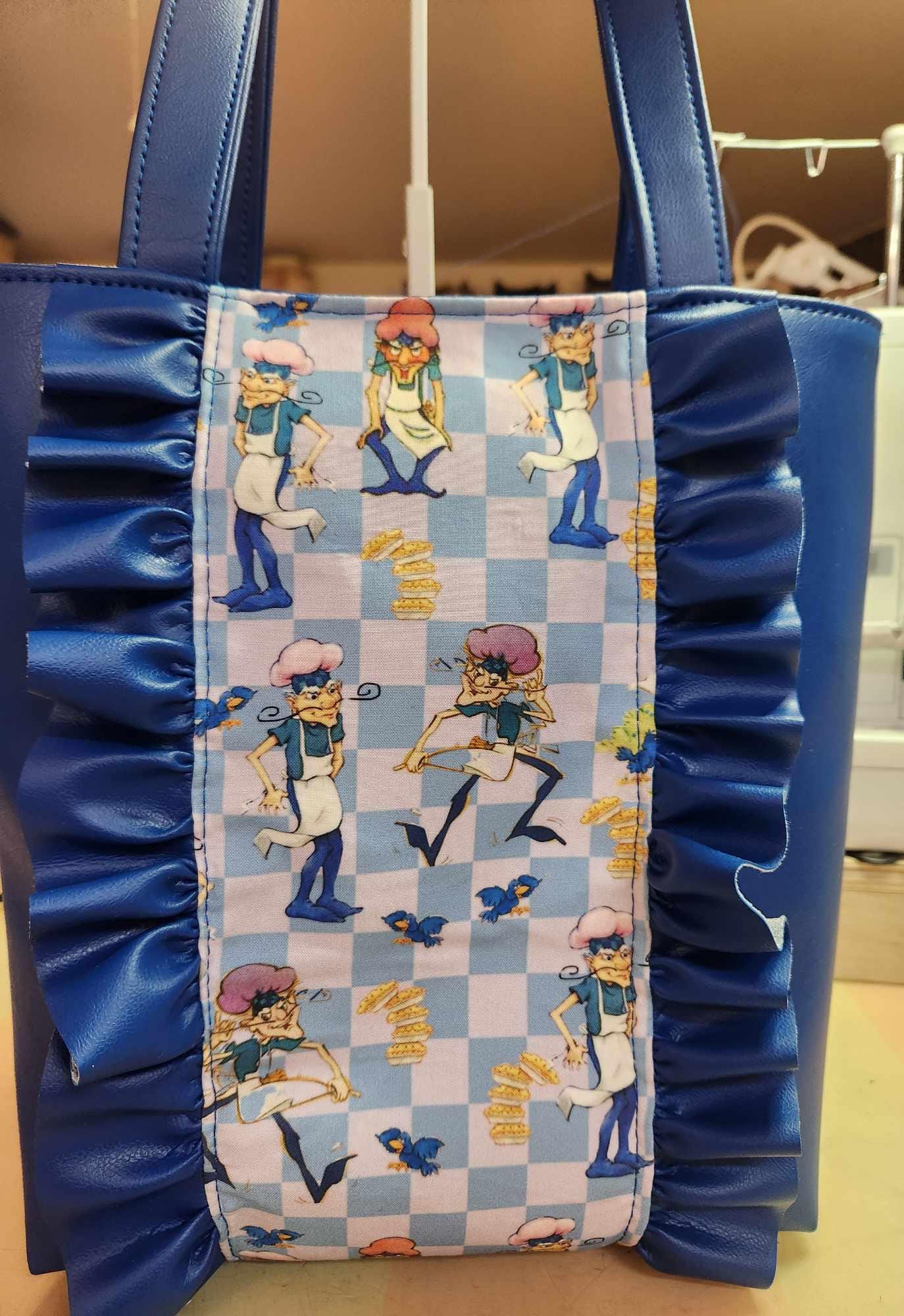 80's Pie Man Ruffled Tote Bag