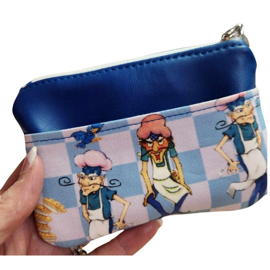 80's Pie Man Zip-Up Cardholder