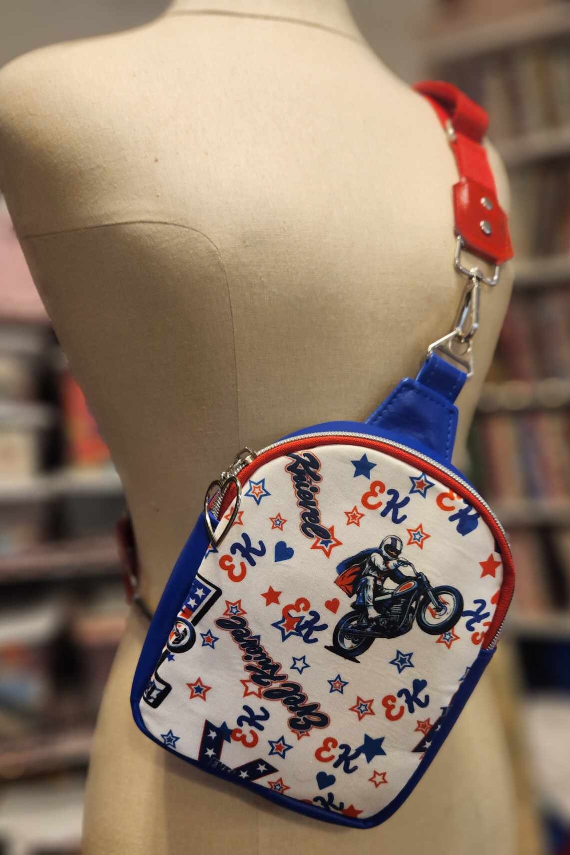 Patriotic Daredevil Small Backpack Crossbody