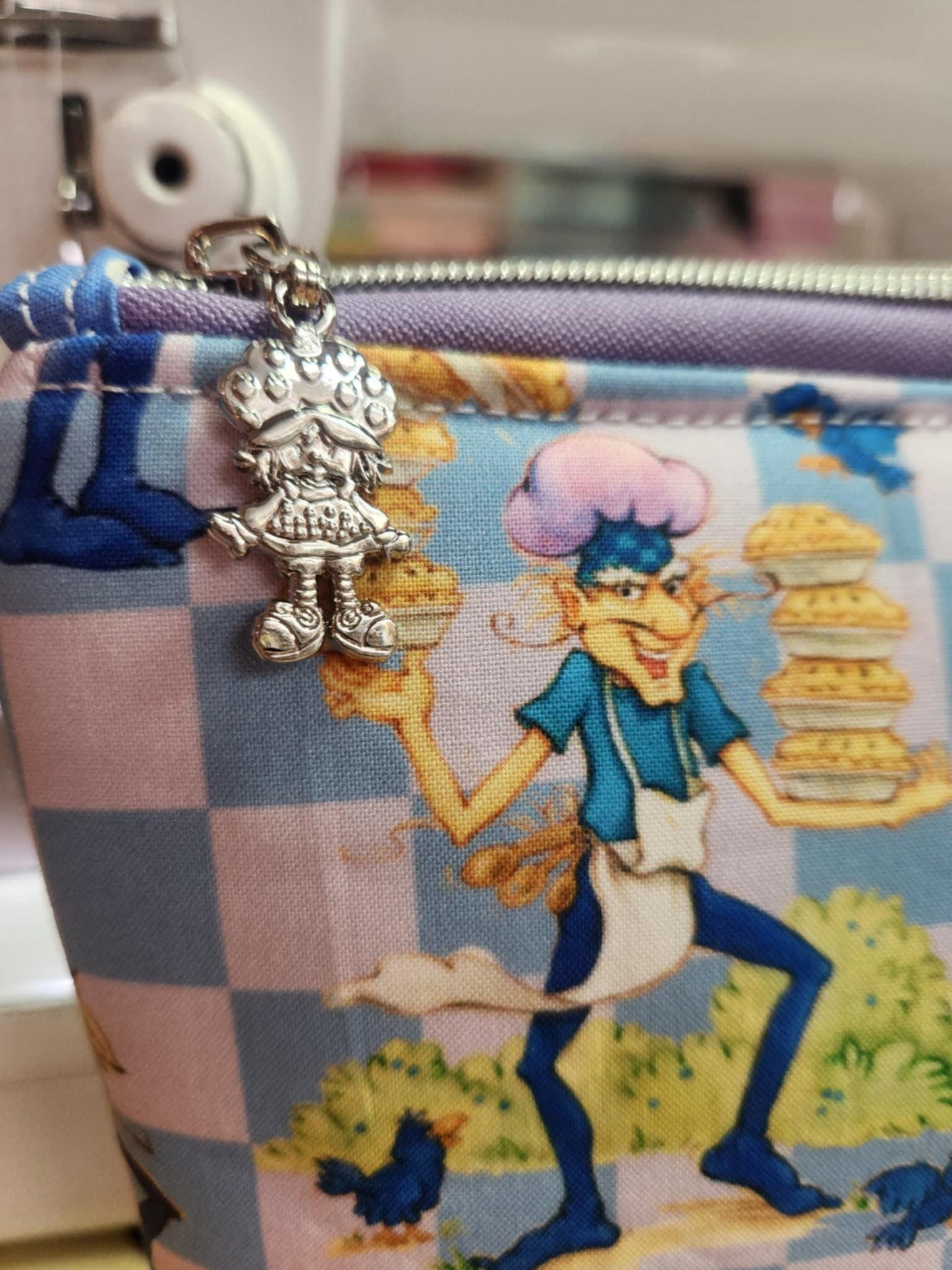 80's Strawberry Friends Villain Pieman Squared Zipper Pouch Three Sizes