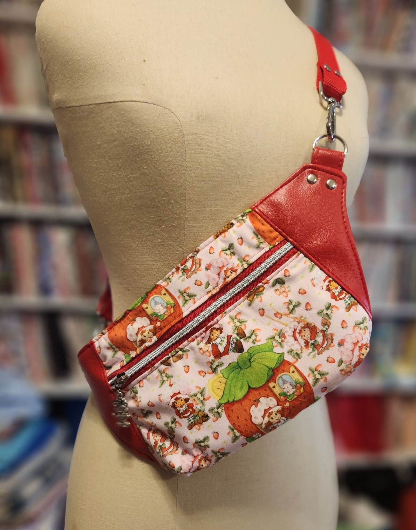 Scented Option! Strawberry Girl Fanny PackCrossbody Slingpack