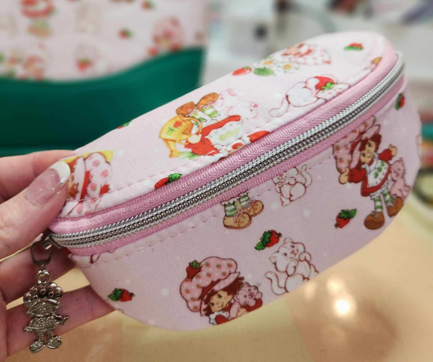 Strawberry Girl Zippered Sunglasses Glasses Case