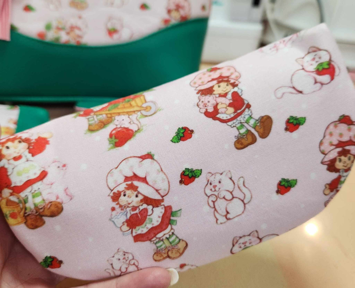 Strawberry Girl Zippered Sunglasses Glasses Case