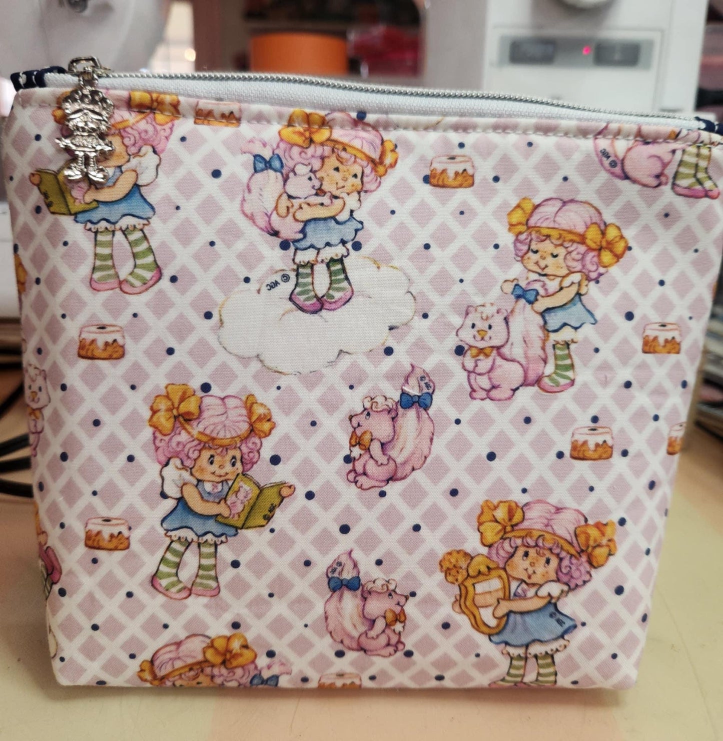 Angel Cake Girl Squared Zipper Pouch Three Sizes