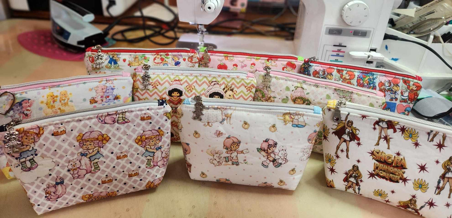 Strawberry Girl & Friends Squared Zipper Pouch Three Sizes