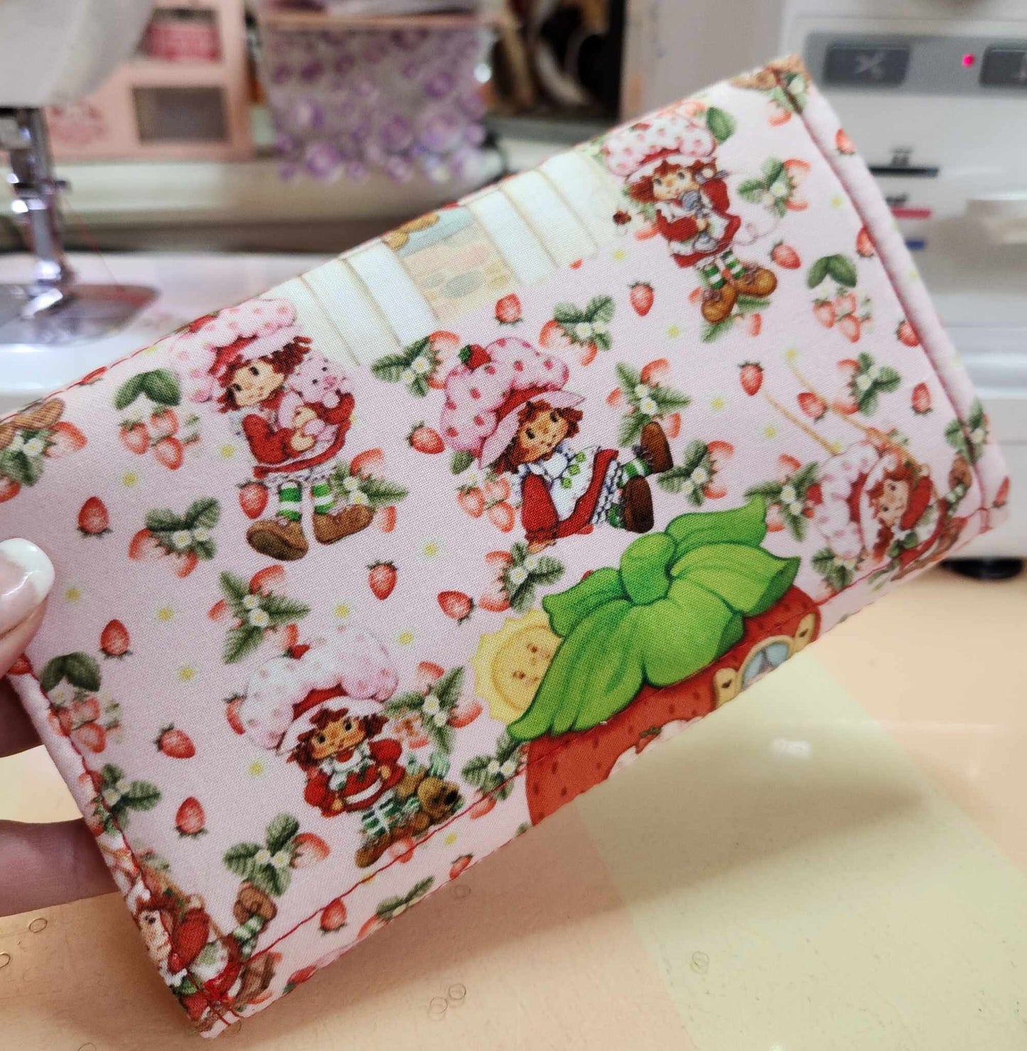 80's Strawberry Girl Accordion Wallet