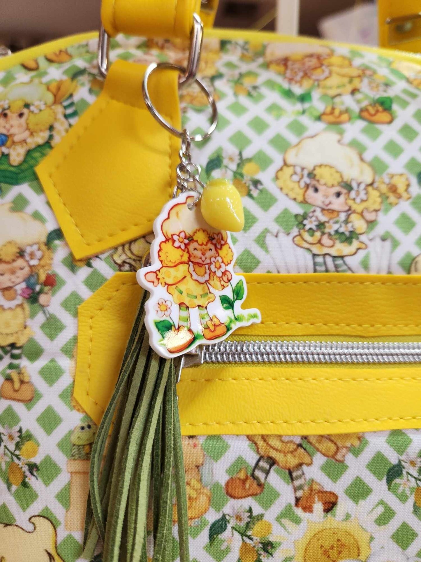 Scented Option! Lemon Girl Domed Handbag