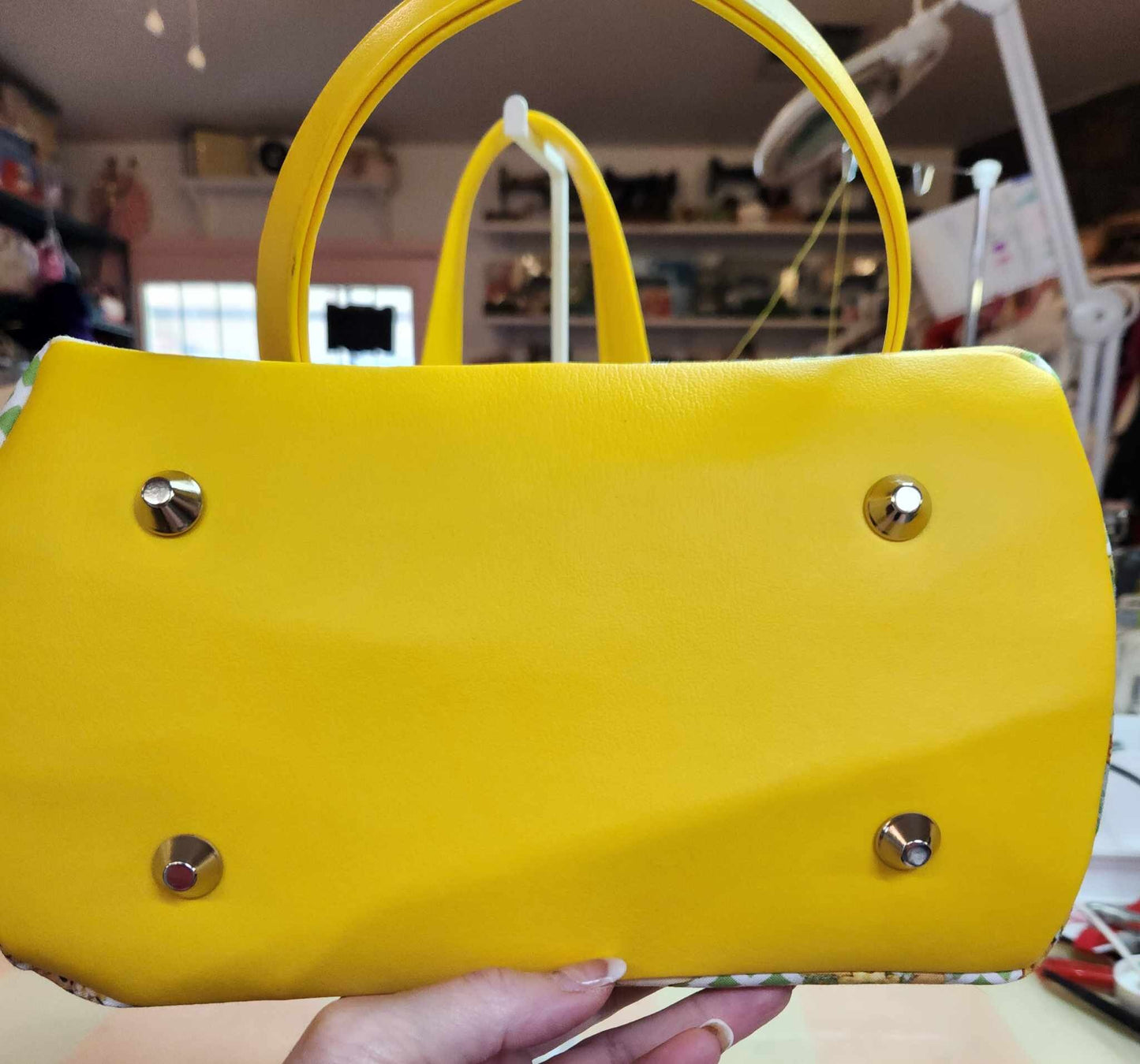 Scented Option! Lemon Girl Domed Handbag