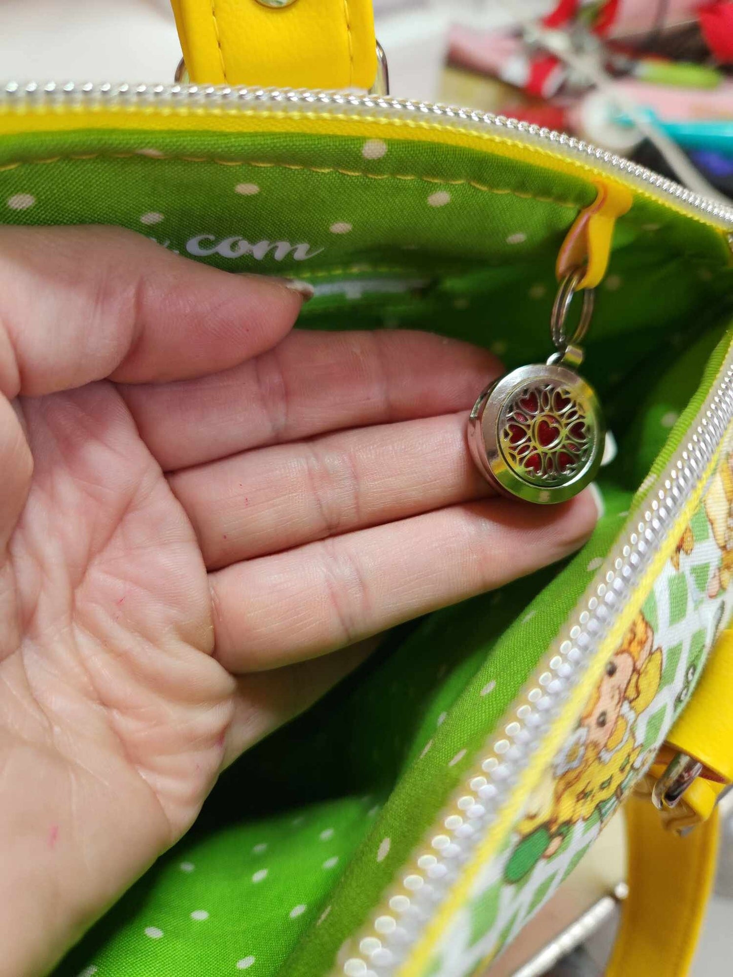 Scented Option! Lemon Girl Domed Handbag