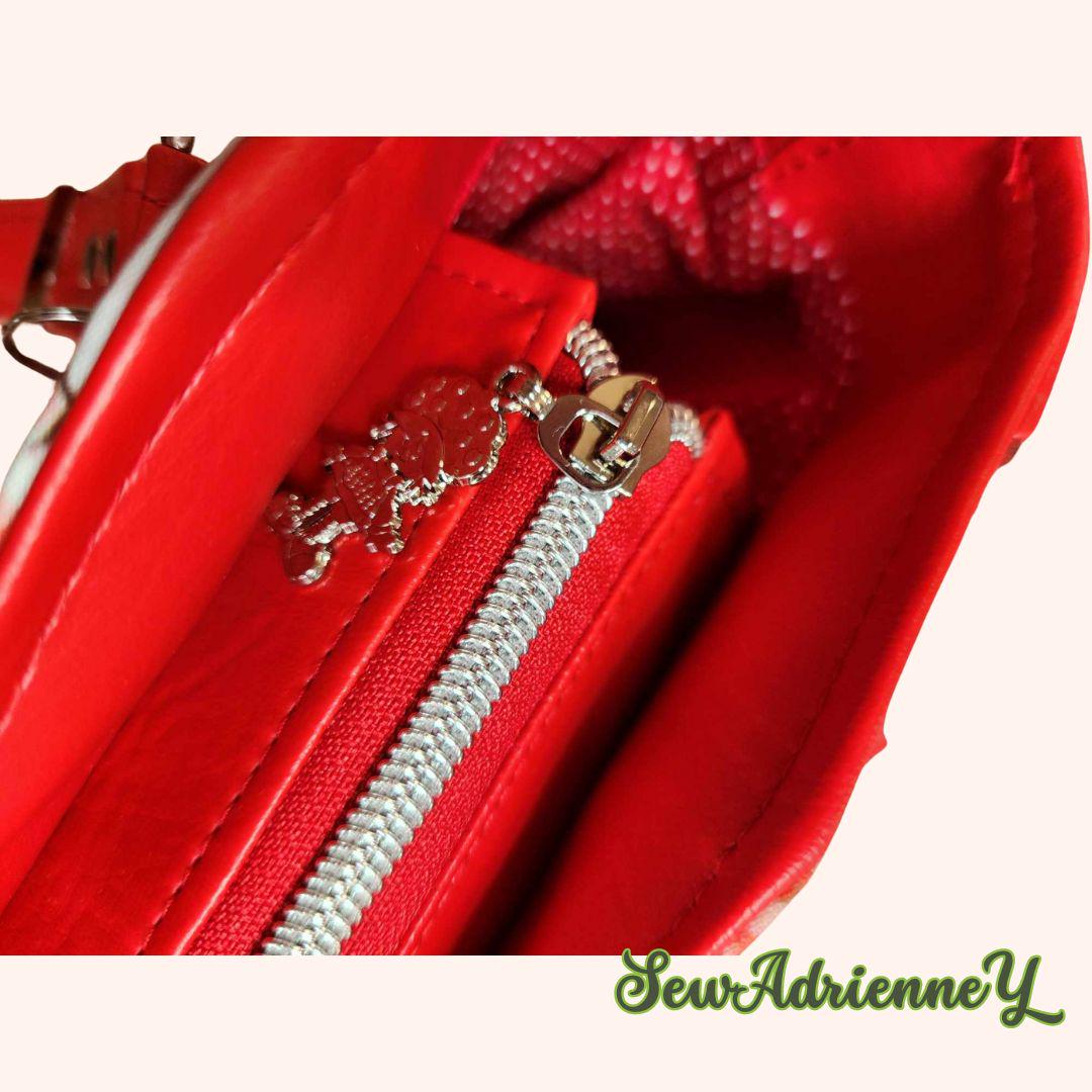 80's Strawberry Girl & Kitty Large Handbag