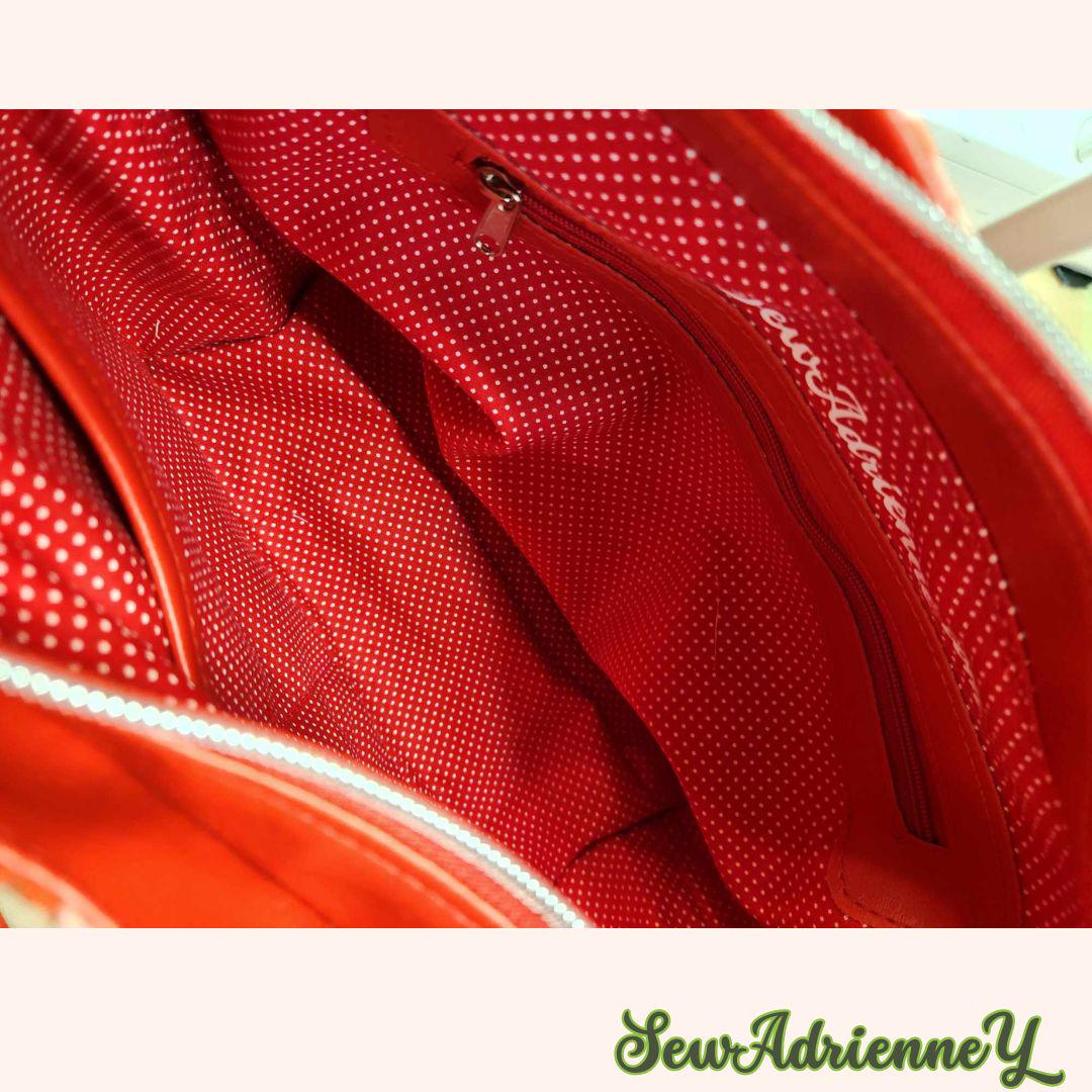 80's Strawberry Girl & Kitty Large Handbag