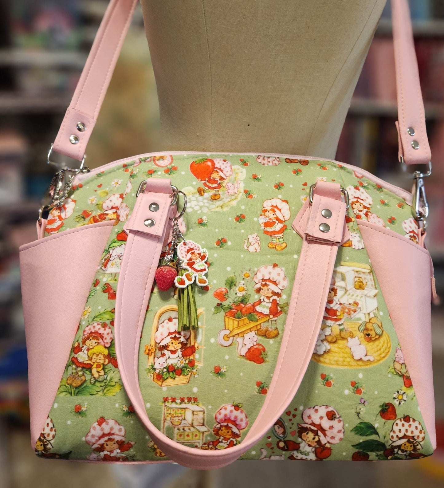 Scented Option! Strawberry Girl Large Shoulder Bag