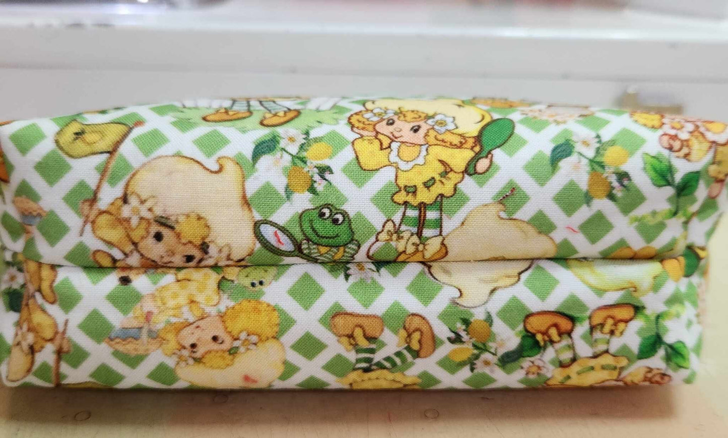 80's Lemon Girl Squared Zipper Pouch Three Sizes
