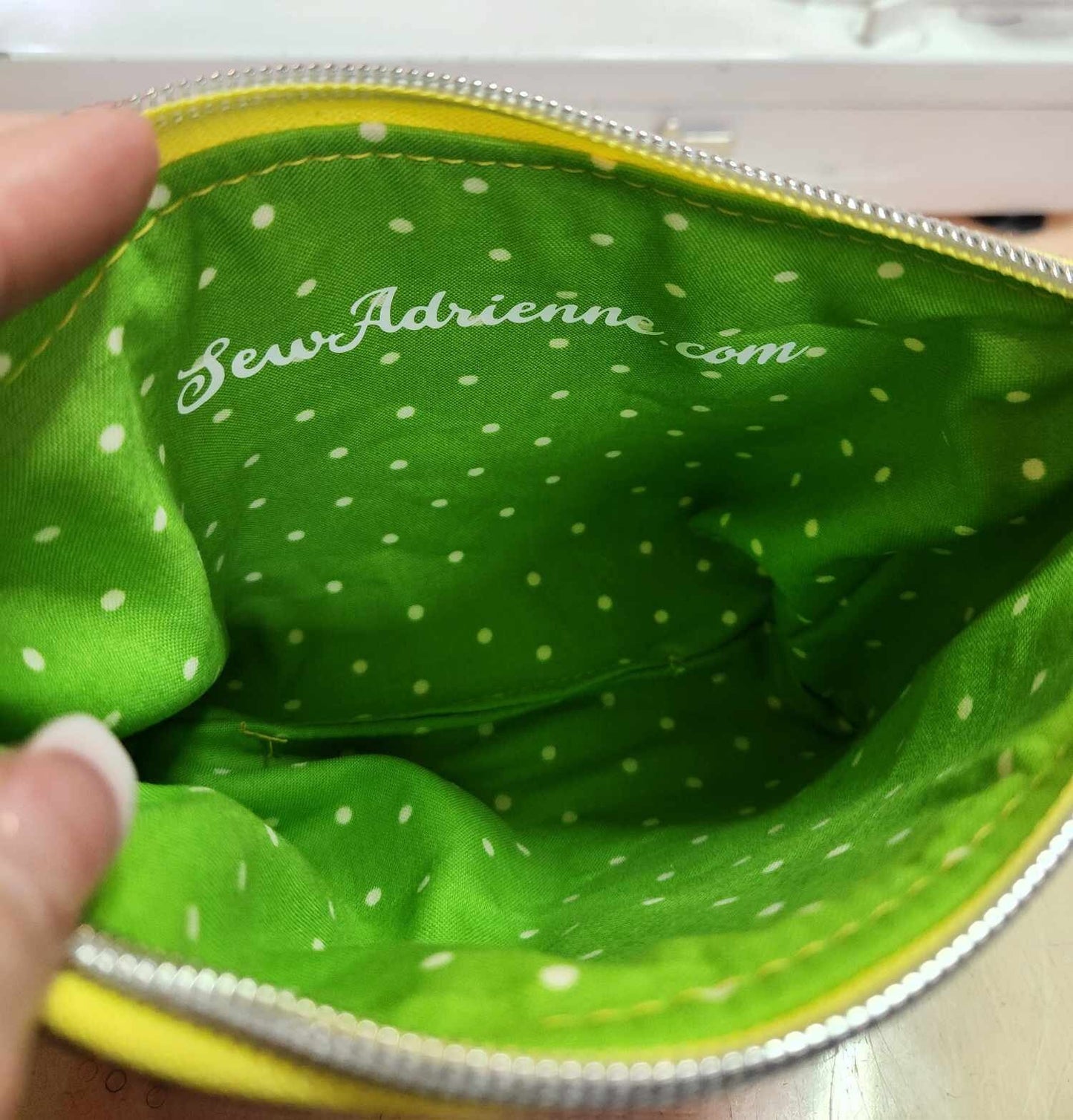 80's Lemon Girl Squared Zipper Pouch Three Sizes