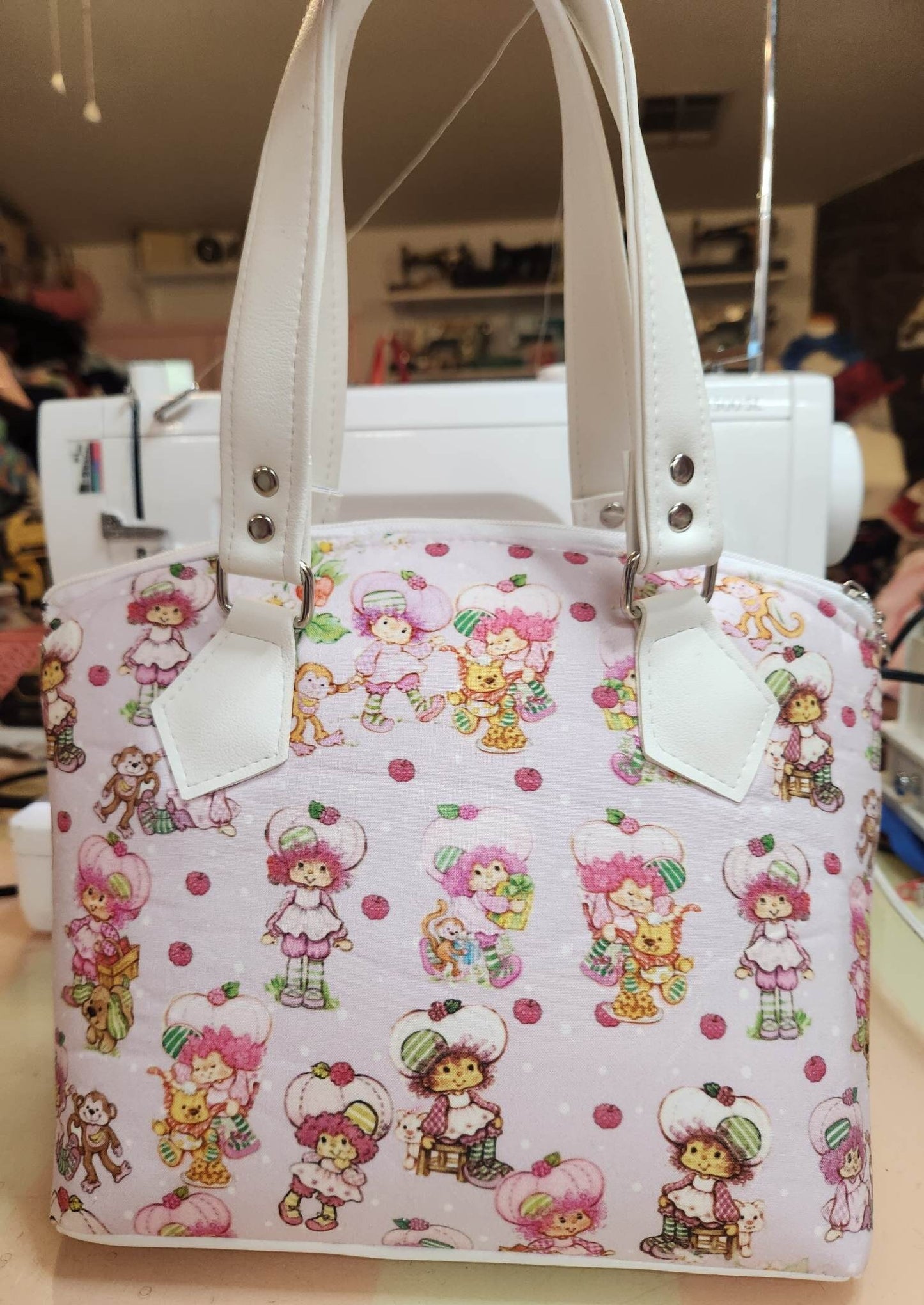 Scented Option! Raspberry Girl Domed Handbag