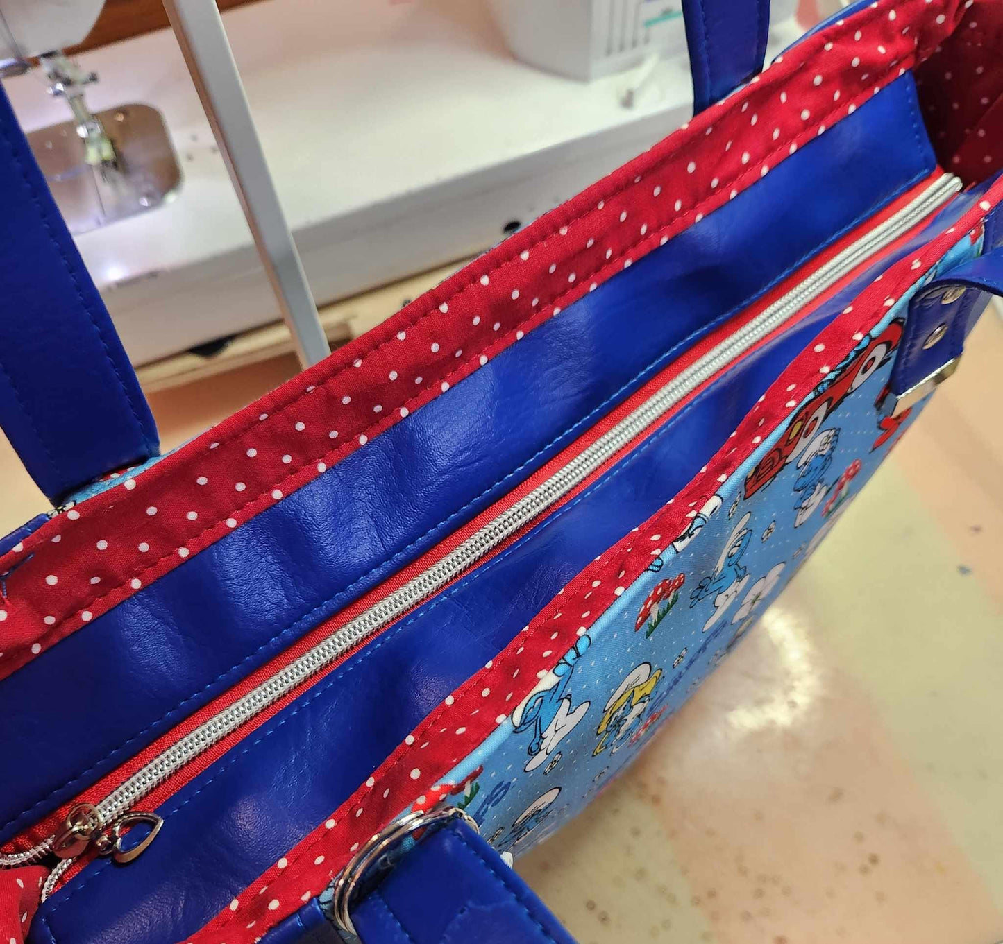 80's Blue Family Totebag