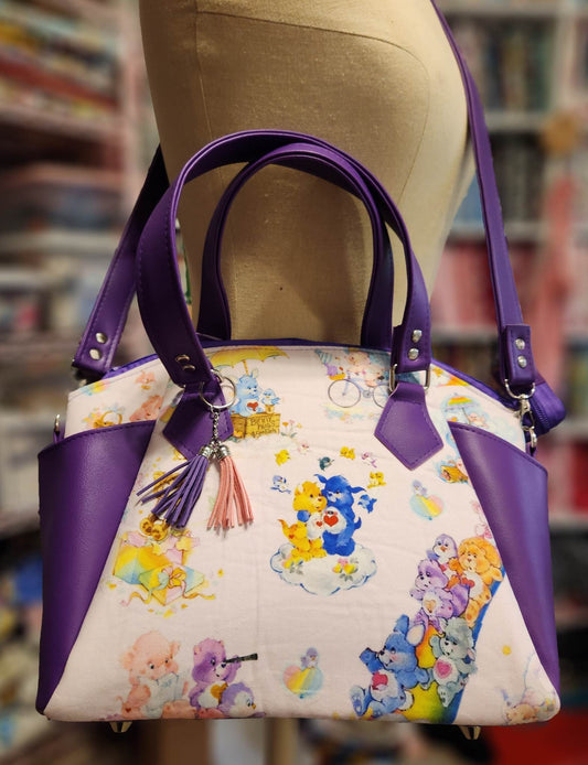 Classic 80's Bears Cousins Print Large Handbag