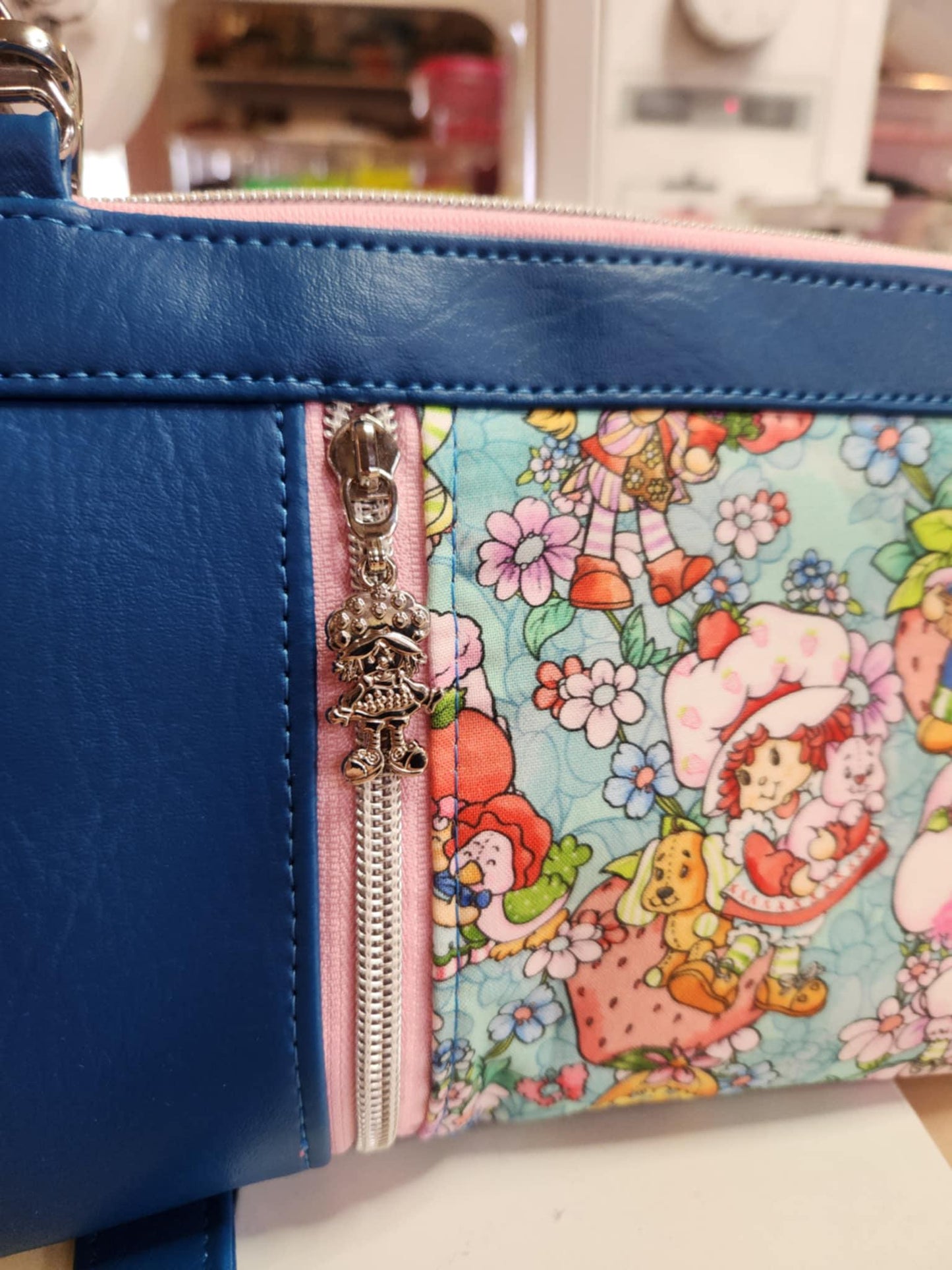 Scented Option! Strawberry Girl & Friends Crossbody Zippered Clutch