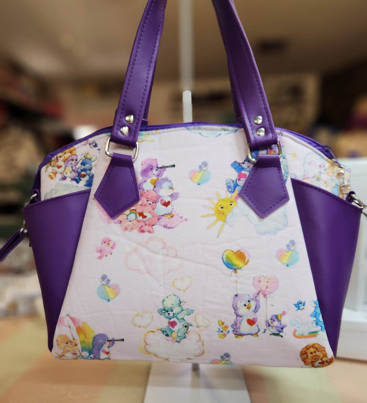 Classic 80's Bears Cousins Print Large Handbag