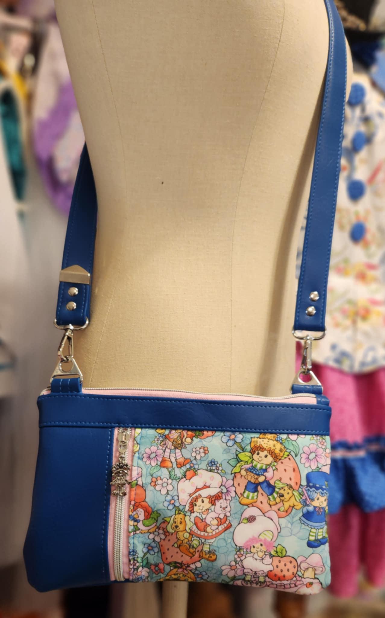Scented Option! Strawberry Girl & Friends Crossbody Zippered Clutch