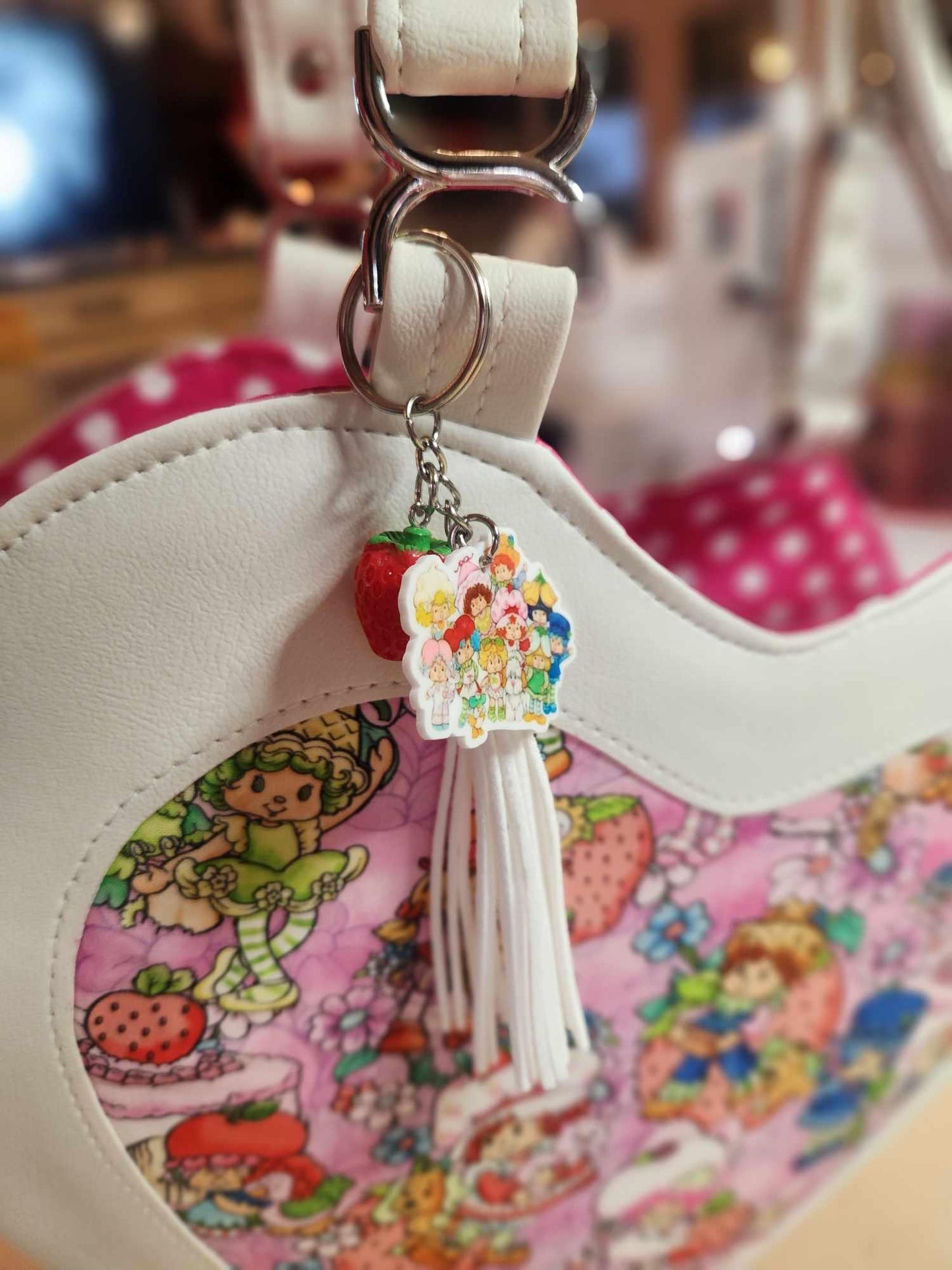 80's Strawberry Girl & Friends Heart Tote