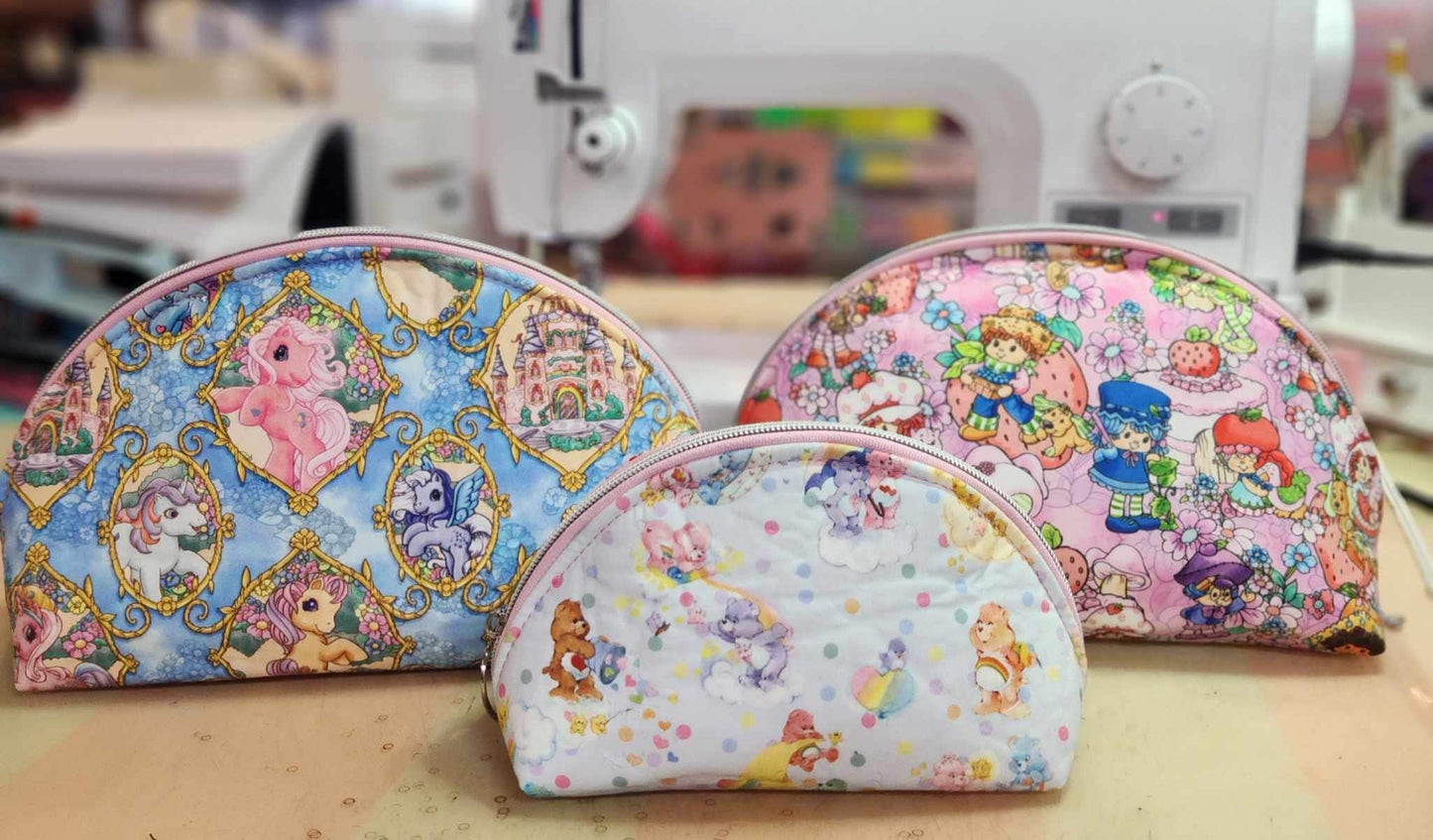 My Pony All Generations Taco Half Moon Zipper Pouch Two Sizes