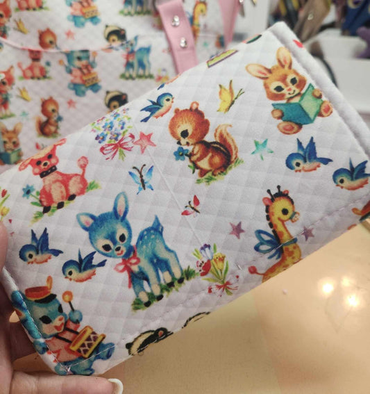 Kitschy Vintage, Baby Animals, Quilted Look, Decals, Wallet, Accordion, SewAdrienneY