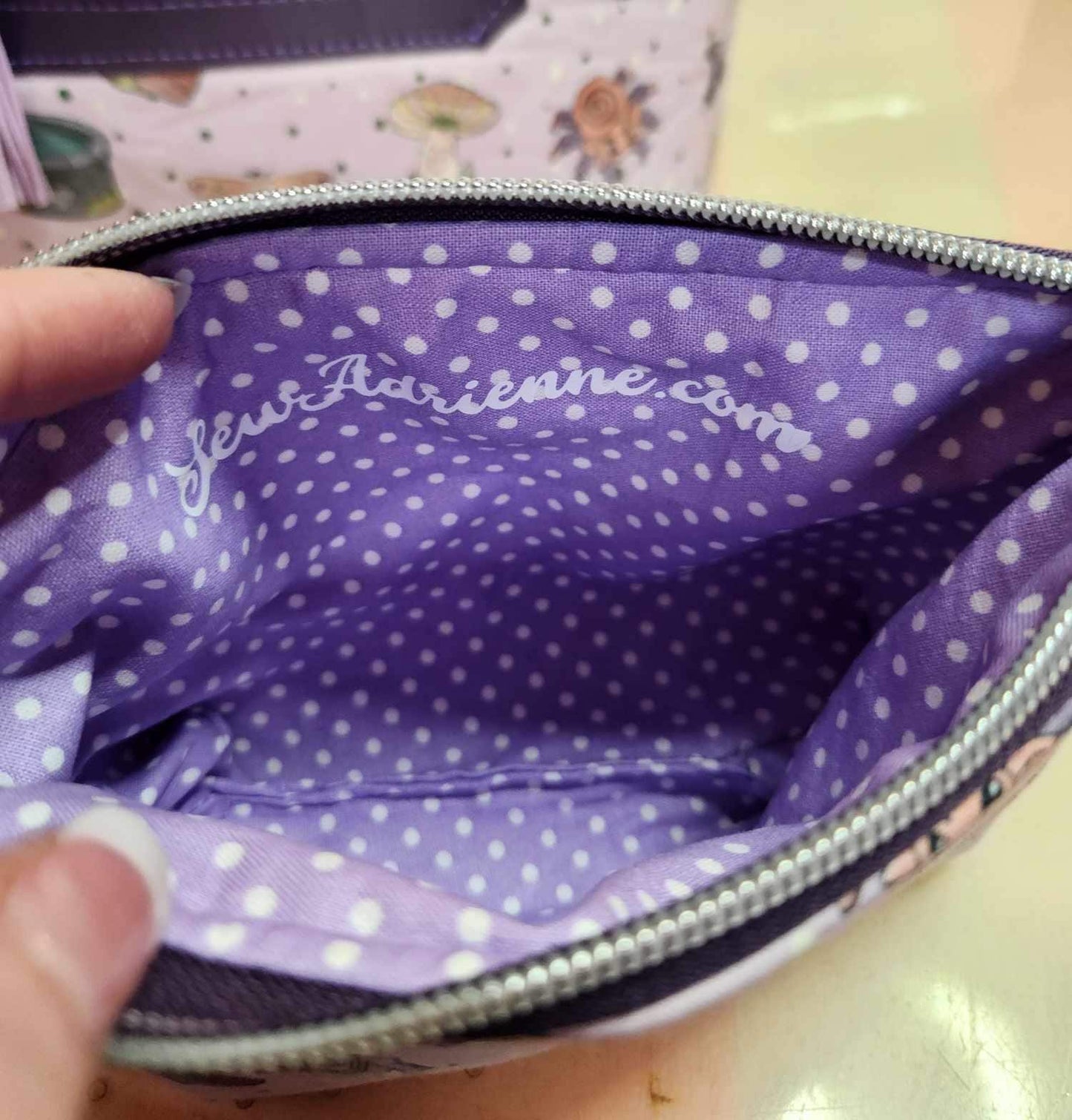 Melanie Inspired Squared Zipper Pouch Three Sizes
