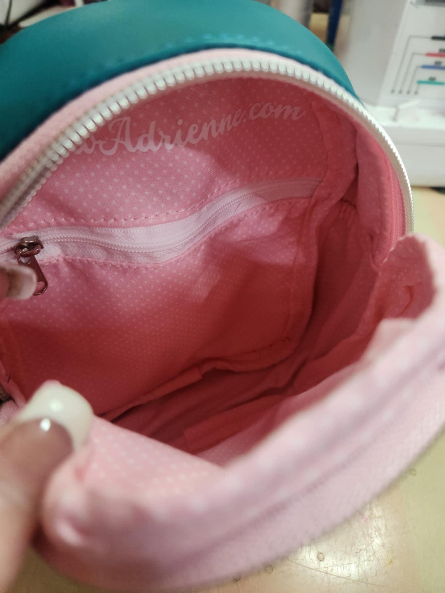 Scented Option! Strawberry & Friends Teal Small Backpack Crossbody